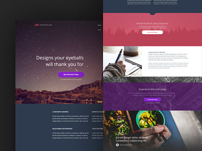 Pex - Free PSD Template design free download mockup photoshop ui web design