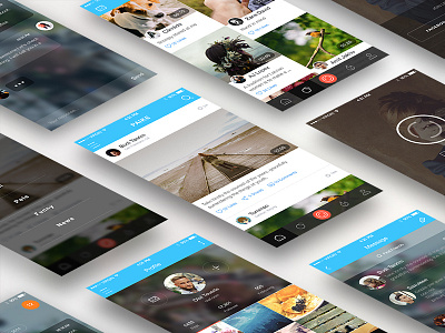 Paike flat flat design ios iphone paike ui user experience user interface ux video youku