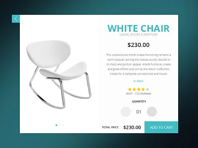 Product card cart day 002 flat modal product card shop