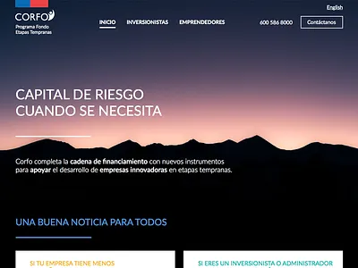 Landing Page design flat ui web