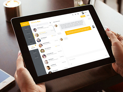 Admin Panel - Messaging admin app clean flat material messaging minimal ui