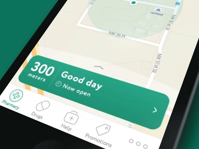 Pharma Project animation interactive ios ios animation map pharma pharmacy route shop ukraine