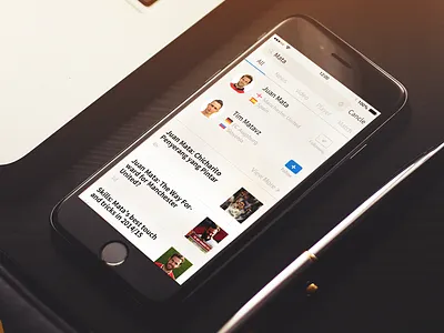 search result app football list news result search soccer ui