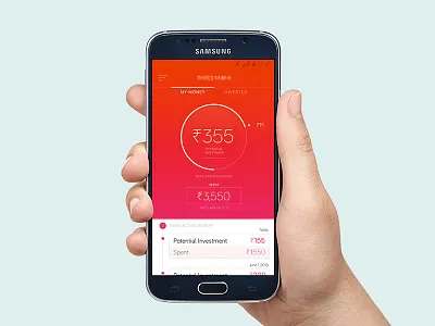 Investment App app clean flat investment material minimal mobile ui