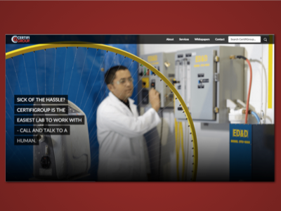 Certifigroup Website Redesign re design redo revamp web webpage website