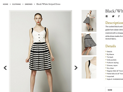 Product web page apparel e commerce ecommerce fashion modern product product page search slideshow store web website