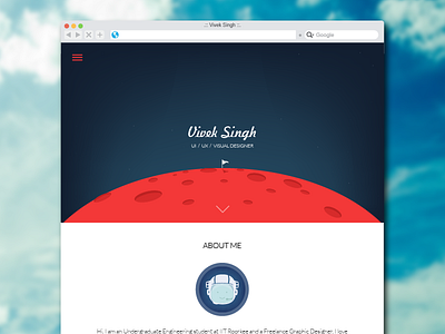 My Portfolio Design astronaut cosmology mars planet mars portfolio red planet ui ux web design