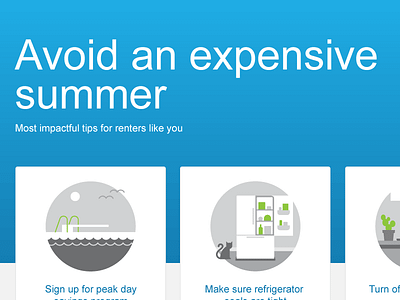Ways To Save arial card gradient illustration layout tip ui