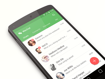 Wechat material design ui wechat