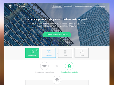 Insurance projet contact form design flat form grid layout step form ui ux webdesign