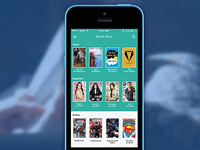 Reaadon- EBook UI books ebook flat ios8 iphone iphone ui reader ui ui design uiux ux