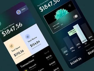 Finance Mobile App app app design awe bank banking app finance finance app finance application finance mobile app fintech ios mobile app transaction transfer app