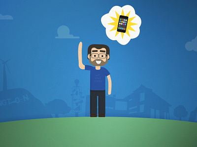 One Big Idea after effects animation character dream idea illustration motion design paperkite