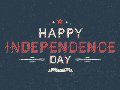 Happy Independence Day 4th of july america celebrate freedom happy independence july stars texture type usa vintage