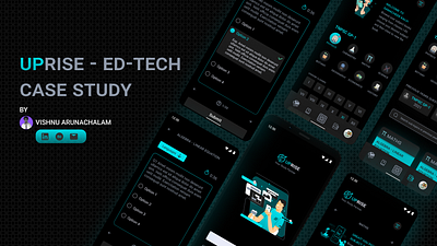 UPRISE Edtech Case Study android animation app appdesign behance branding case study design edtech figma graphic design illustration insipration ios logo onboarding screens prototyping ui ux uxui
