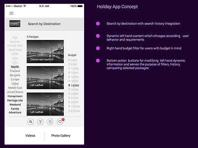 Holiday App Landing Page Concept elope landing page ota travel ui ux
