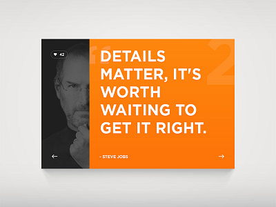 Day 01 - Author Quote author design flat jobs like quote share steve ui ux