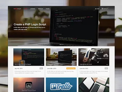 Latest DevDojo Website devdojo video learning video site web development