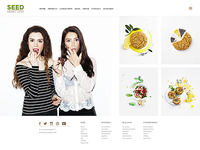 Seed Wordpress Lookbook eco ecommerce farm shop food shop fresh modern organic organic farm retail shop shopping store