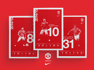 UNITED Posters art branding football nike posters rooney swiss type united