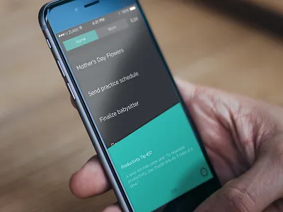 Top Three To Do app flat ios iphone list mobile tasks todo ui