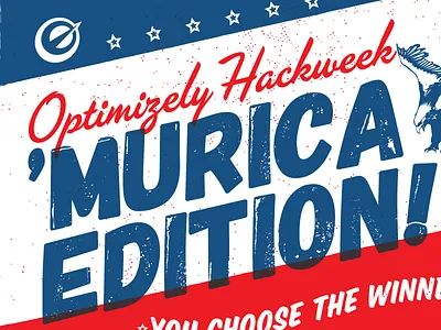Summer Hackweek Poster hackweek murica optimizely