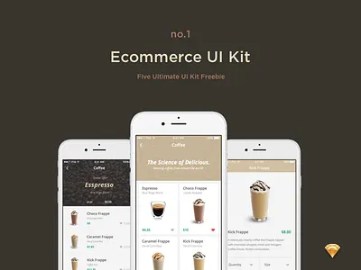 Ecommerce UI Kit - Freebie app design application freebie ios ios ui mobile app sketch ui ui design ui kit ui kit free user interface