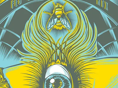 Black Angels / Roky Erickson - Houston black angels houston illustration noleofantastico poster roky erickson