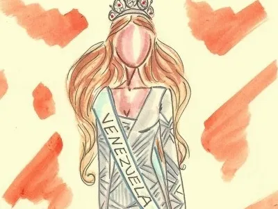 Miss Universe 2014 Inspiration II ( @susanaperello ) fashion illustration mockups