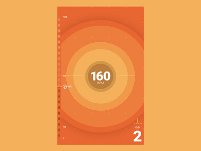 Wearable Device BPM Accelerator android color data dataviz design mobile ui wearable