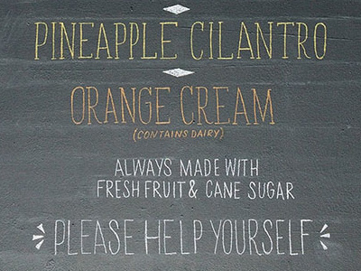 Popsicle Chalkboard chalk chalk art chalk lettering lettering popsicles wedding