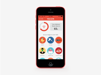 Badges app badges gamification iphone veecards
