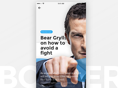 Article screen article blog bolder full width ios mobile mockup reading screen ui