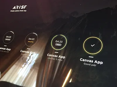 Motie App check creative management modern psd spin tags time ui work