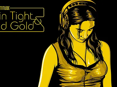 Electric Attitude - LP Cover Illustration electric attitude illustration noleofantastico skin tight solid gold soul