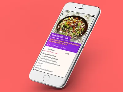 Day 009 - Recipe Card app ios mobile recipe