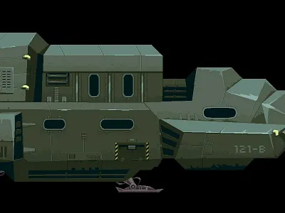 Space Mercenary Ship pixel art pixelart space space ship