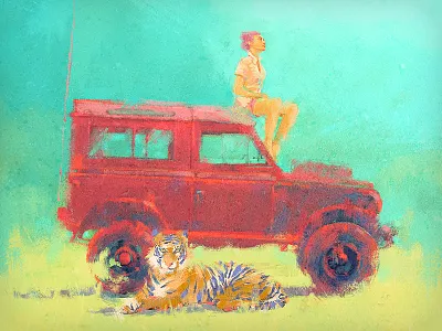 Defender 4x4 atmosphere defender dirclumsy girl landrover peternagy safari tiger