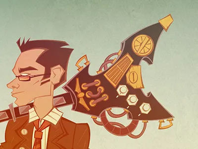 Todd Mc Gallaghan bakuss characterdesign circus desperadoz westernpunk