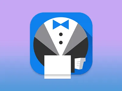 Jenkins icon redesign app bow tie butler design flat icon illustrator ios jenkins redesign vector