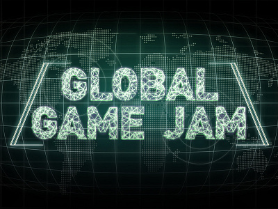 Global Game Jam Headline design game global header type web