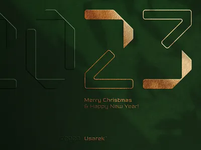 Merry Christmas and a Happy New Year! 🎄🎁 2023 🎆 2022 2023 23 branding christmas design designer elegant graphic design identity illustration logo logodesigner mark merry type typography ui vector year