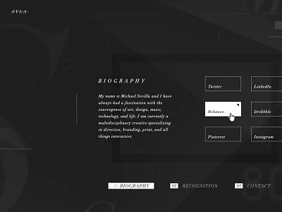 SVLA 2.0 design interactive motion raw typography website