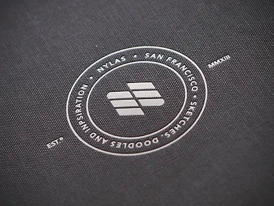 Nylas - Custom Sketchbooks book cover custom emboss foil print silver sketchbook