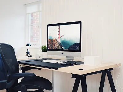 Summer 2015 Studio Setup apple ikea imac mac macbook minimal minimalism minimalistic office studio workspace