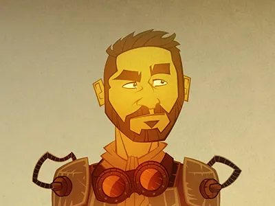 Stan Mezbass bakuss bakuss circus character characterdesign circus comic desperadoz drawing westernpunk