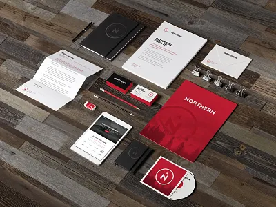 Northern Branding - Stationary 2 brand branding design franchise identity logo