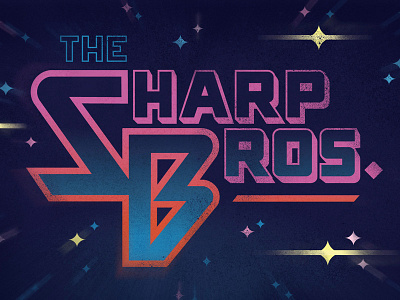 Sharp Bros. animation design illustration logo texture typography