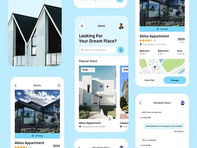 Real Estate Mobile App apartment app app design awe home housing ios mobile app property real estate real estate app