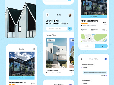 Real Estate Mobile App apartment app app design awe home housing ios mobile app property real estate real estate app